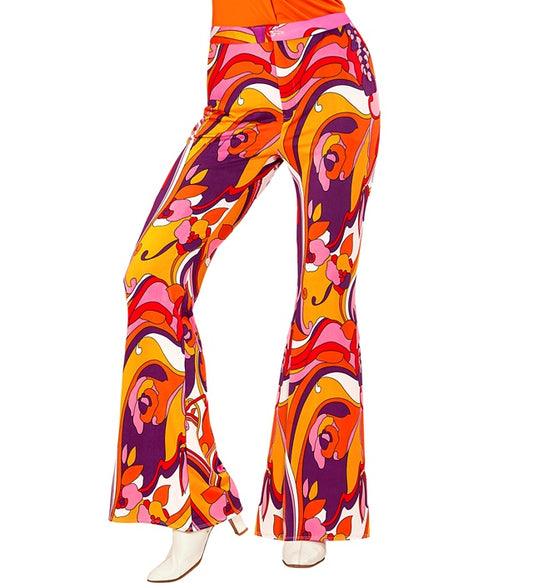 THE 70s GROOVY STYLE Orchid Schlaghose im 70er Jahre Stil für Fasnacht