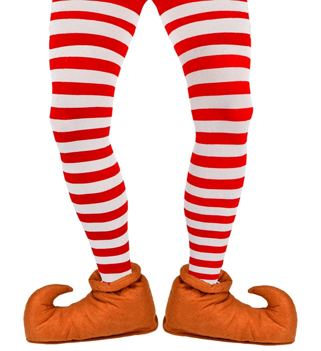 Wichtelüberschuhe rote kuschelige Überschuhe für Fasnacht