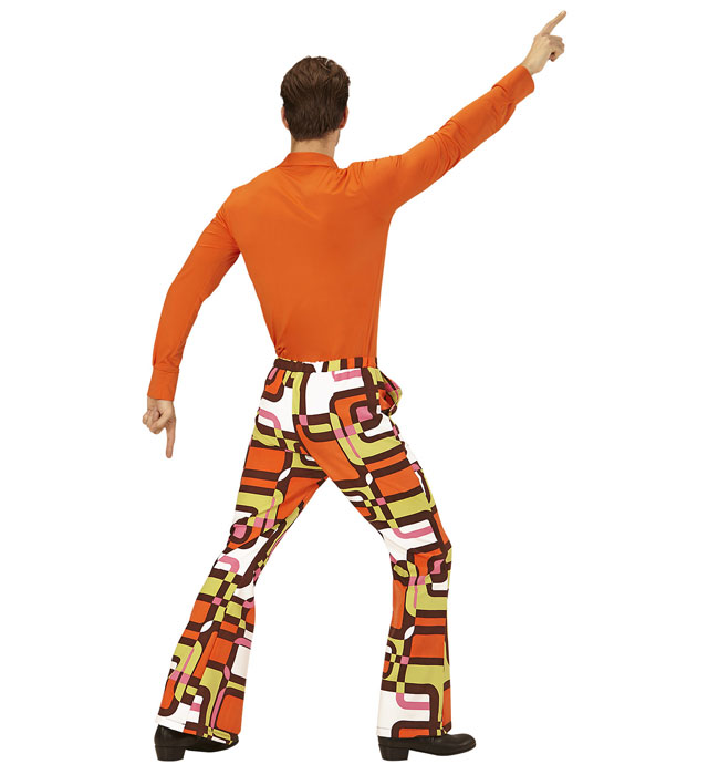 THE 70s GROOVY STYLE Schlaghose im Retro 70er Jahre Design für Fasnacht