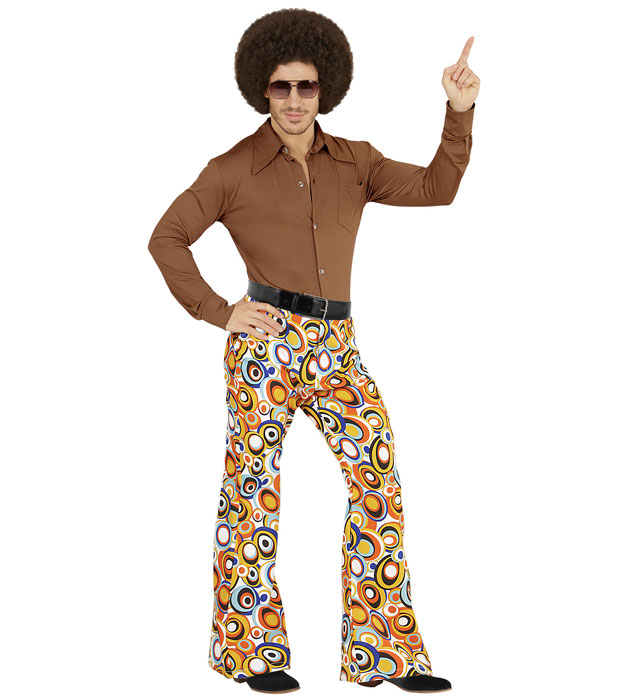 THE 70s GROOVY STYLE Bubble-Hose in Retro-Design für Fasnacht und Karneval