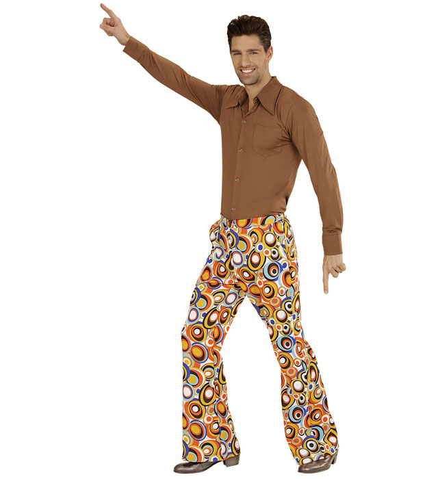 THE 70s GROOVY STYLE Bubble-Hose in Retro-Design für Fasnacht und Karneval