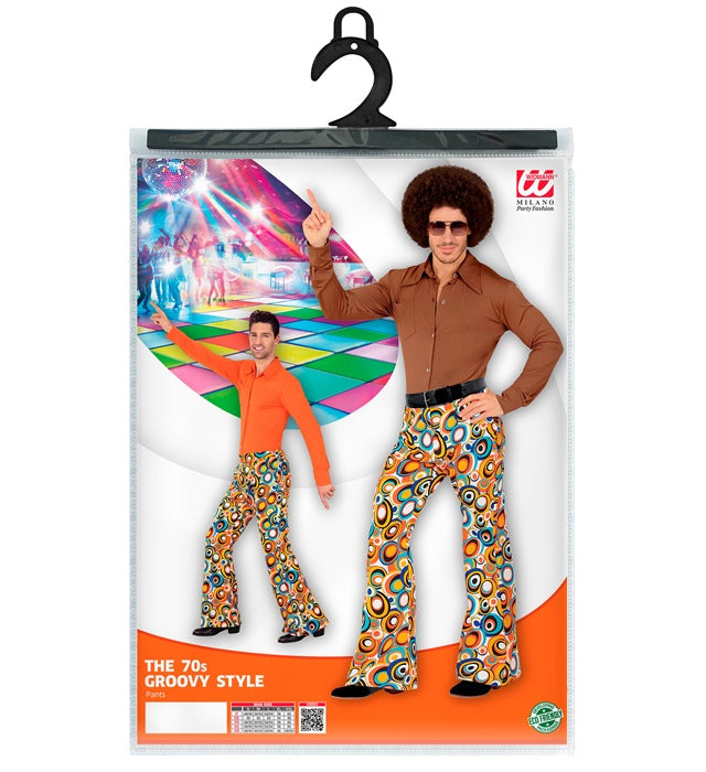 THE 70s GROOVY STYLE Bubble-Hose in Retro-Design für Fasnacht und Karneval