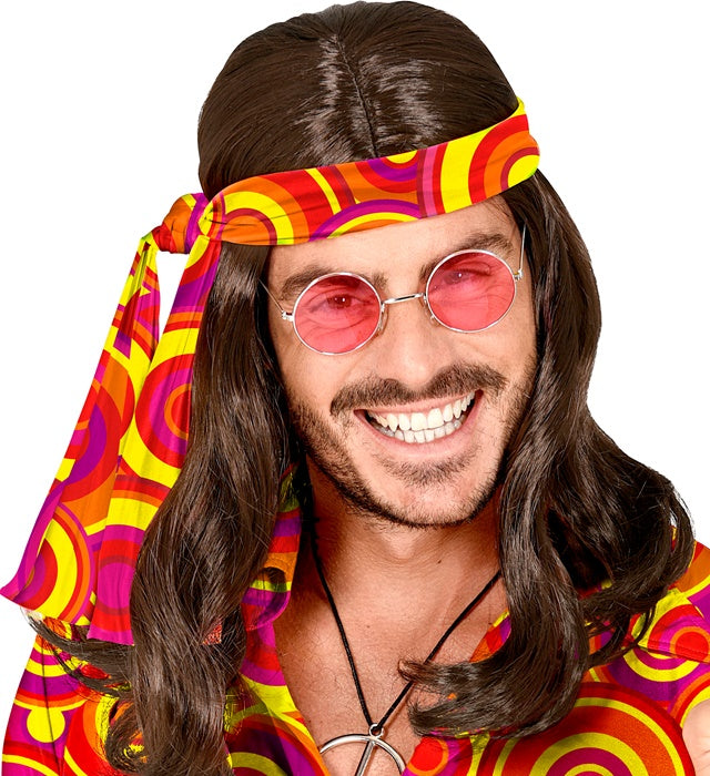THE 70s GROOVY STYLE orange Bubbles Stirnband im Retro-Design