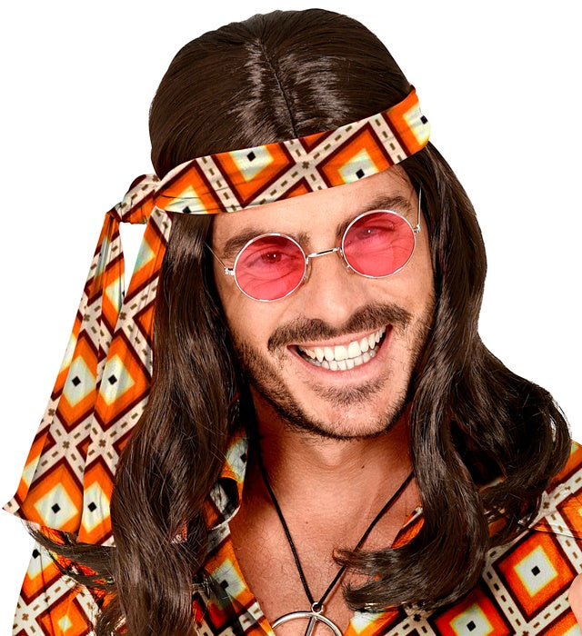 THE 70s Groovy Style Stirnband mit Rhombus-Muster in Retro-Design