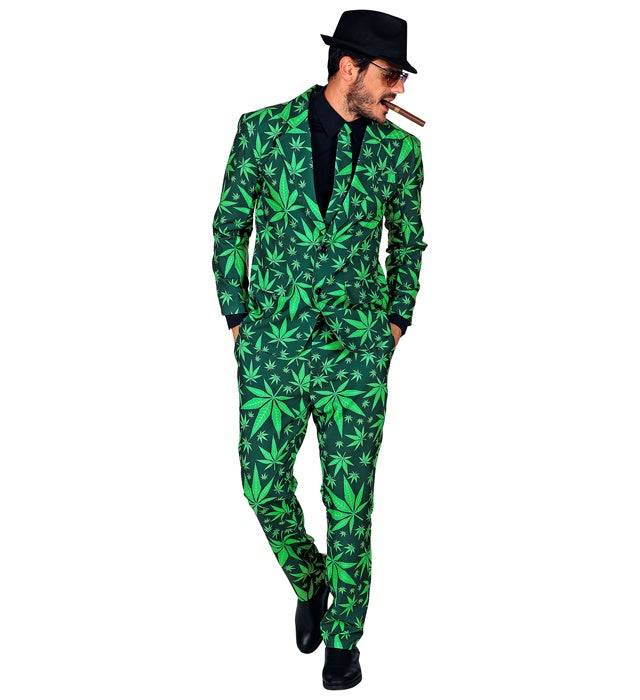 THE GANJA STYLE Kostüm-Set mit Jackett, Hose und Krawatte für Fasnacht