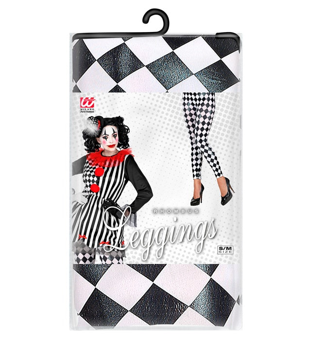 Bunte Rautenmuster Leggings in leuchtenden Farben für Fasnacht und Karneval