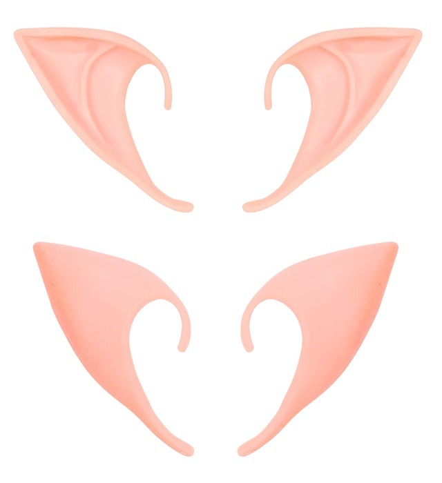 Spitze Latex-Ohren für Elfe und Hexe aus weichem Material