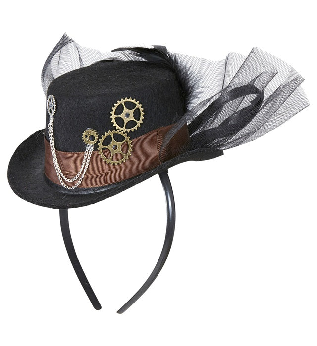 Steampunk Minizylinder in Vintage-Optik als Fasnacht Accessoire