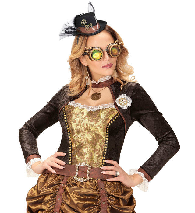 Steampunk Minizylinder in Vintage-Optik als Fasnacht Accessoire
