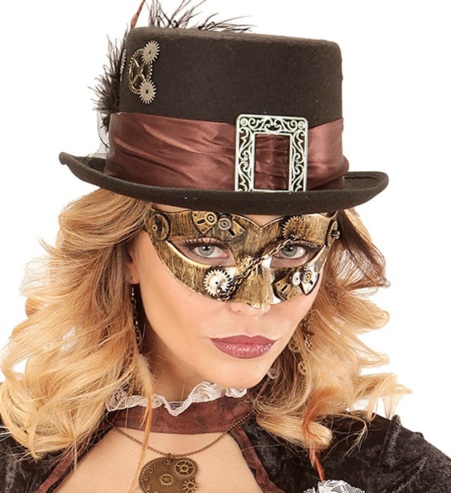 STEAMPUNK MASKE Bronze / Kupfer
