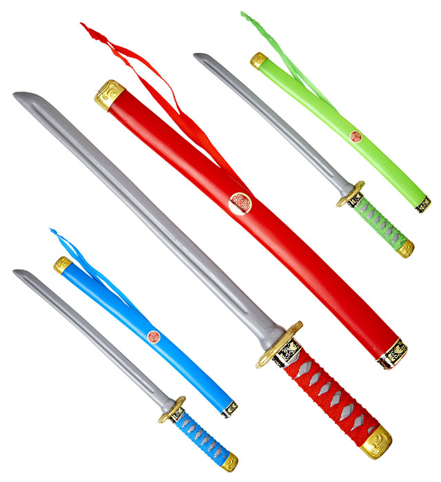 Japanisches Katana Ninjaschwert mit Scheide in drei Farben, 60 cm lang