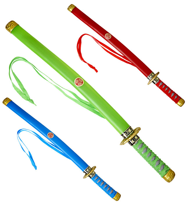 Japanisches Katana Ninjaschwert mit Scheide in drei Farben, 60 cm lang