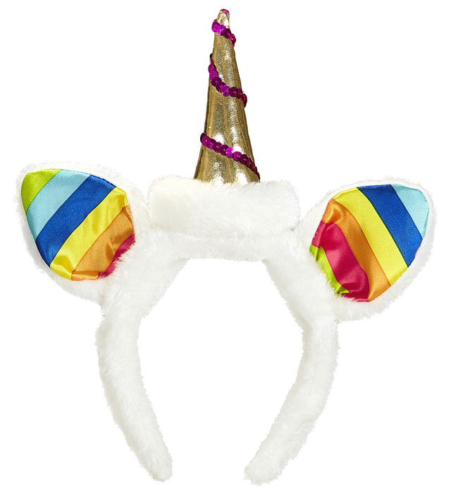 Bunter Einhorn Haarreif für Kinder mit glitzernden Akzenten