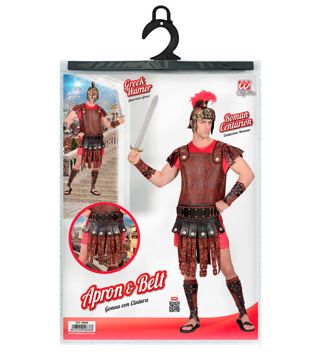 Gladiatoren Rock mit Gürtel in Lederoptik für Fasnacht Kostüm