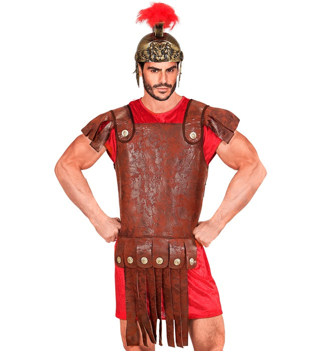 Gladiatoren-Rüstung in hochwertiger Lederoptik für Fasnacht und Mottoparty