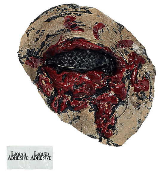 "ZOMBIE AUGE- FX LATEX PROTHESE" mit 2 St. flüssigem Latexkleber Diverse Farben