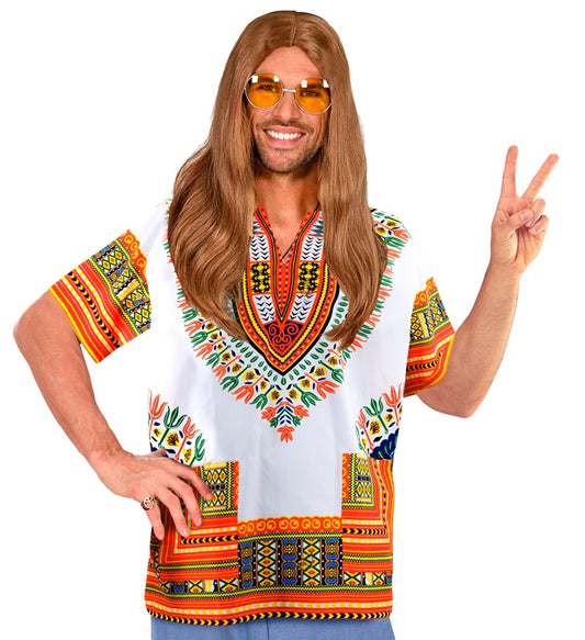 Buntes Dashiki Hemd mit traditionellem afrikanischem Muster