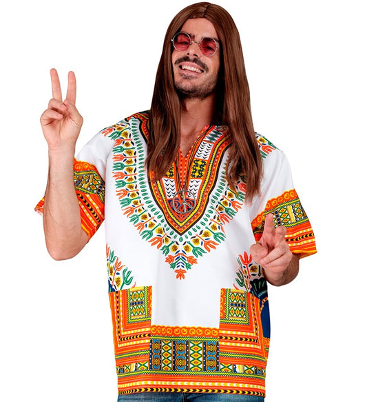 Buntes Dashiki Hemd mit traditionellem afrikanischem Muster