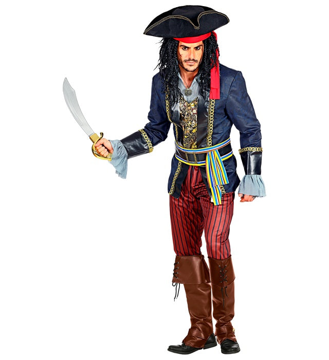 Braune Stiefelüberzieher aus Kunstleder für Piratenkostüme