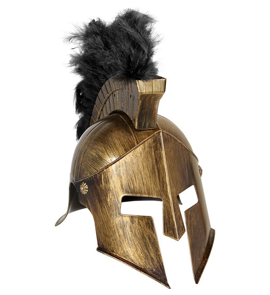 Gladiatorenhelm aus Hartplastik für Fasnacht und Karneval