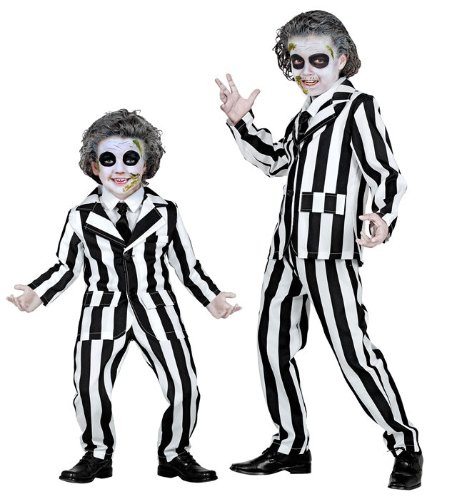 SLEAZY GHOST Kostüm bestehend aus Jackett, Hose und Krawatte in elegantem Stil