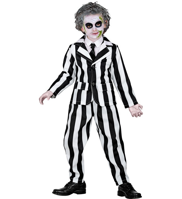 SLEAZY GHOST Kostüm bestehend aus Jackett, Hose und Krawatte in elegantem Stil