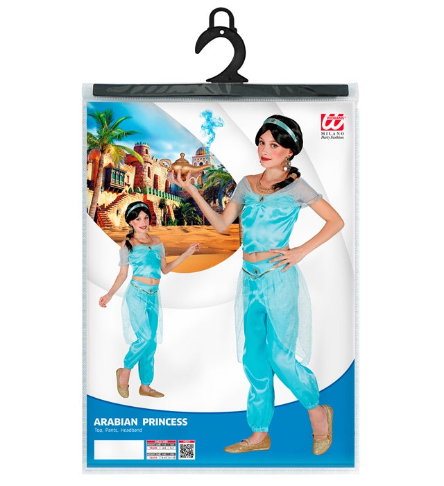 Arabische Prinzessin Kostüm bestehend aus Top, Hose und Kopfband