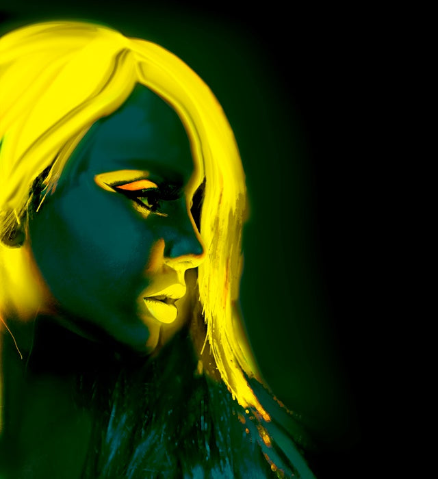 Neon gelbes Aqua Make-up in Tube 30 ml für Fasnacht und Karneval