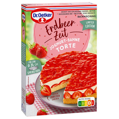 Dr Oetker Backmischung Erdbeer Zeit Joghurt-Sahne-Torte – Produktansicht