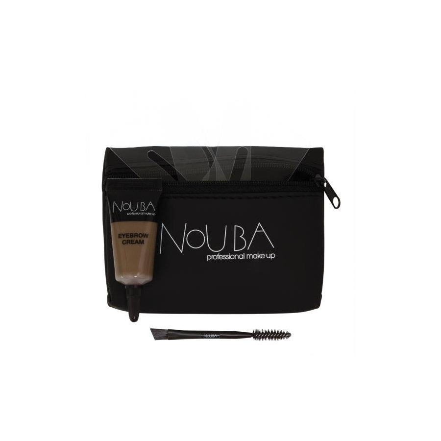 Nouba Schminkset 10 Set Nouba: Nouba, Eyebrow Brush + Nouba, Eyebrow Gel, 7 ml + Textile Makeup Bag, Black Regular
