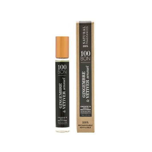 100 Bon, Gingembre & Vetiver Sensuel, Eau de Parfum, Unisex, 15 ml *Miniatur