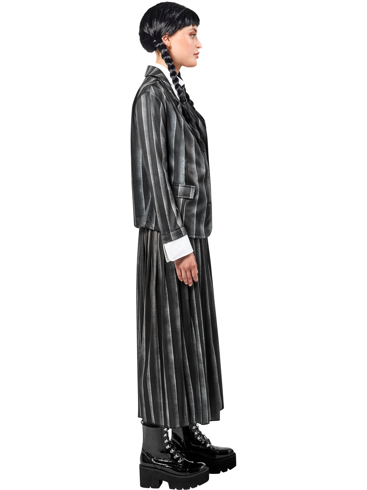 Wednesday Addams Schuluniform-Kostüm für Damen von Rubies – Seitenansicht