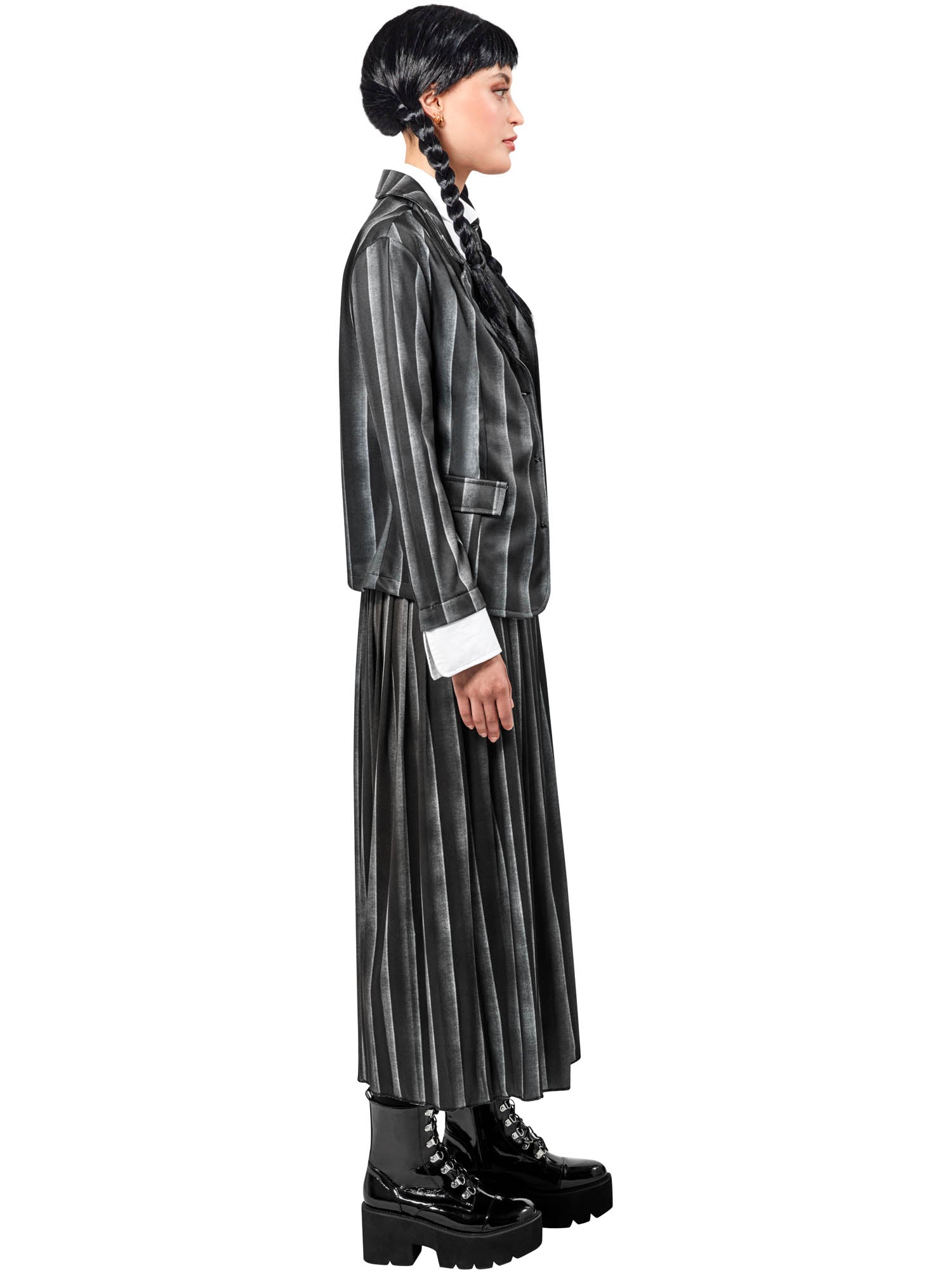 Wednesday Addams Schuluniform-Kostüm für Damen von Rubies – Seitenansicht
