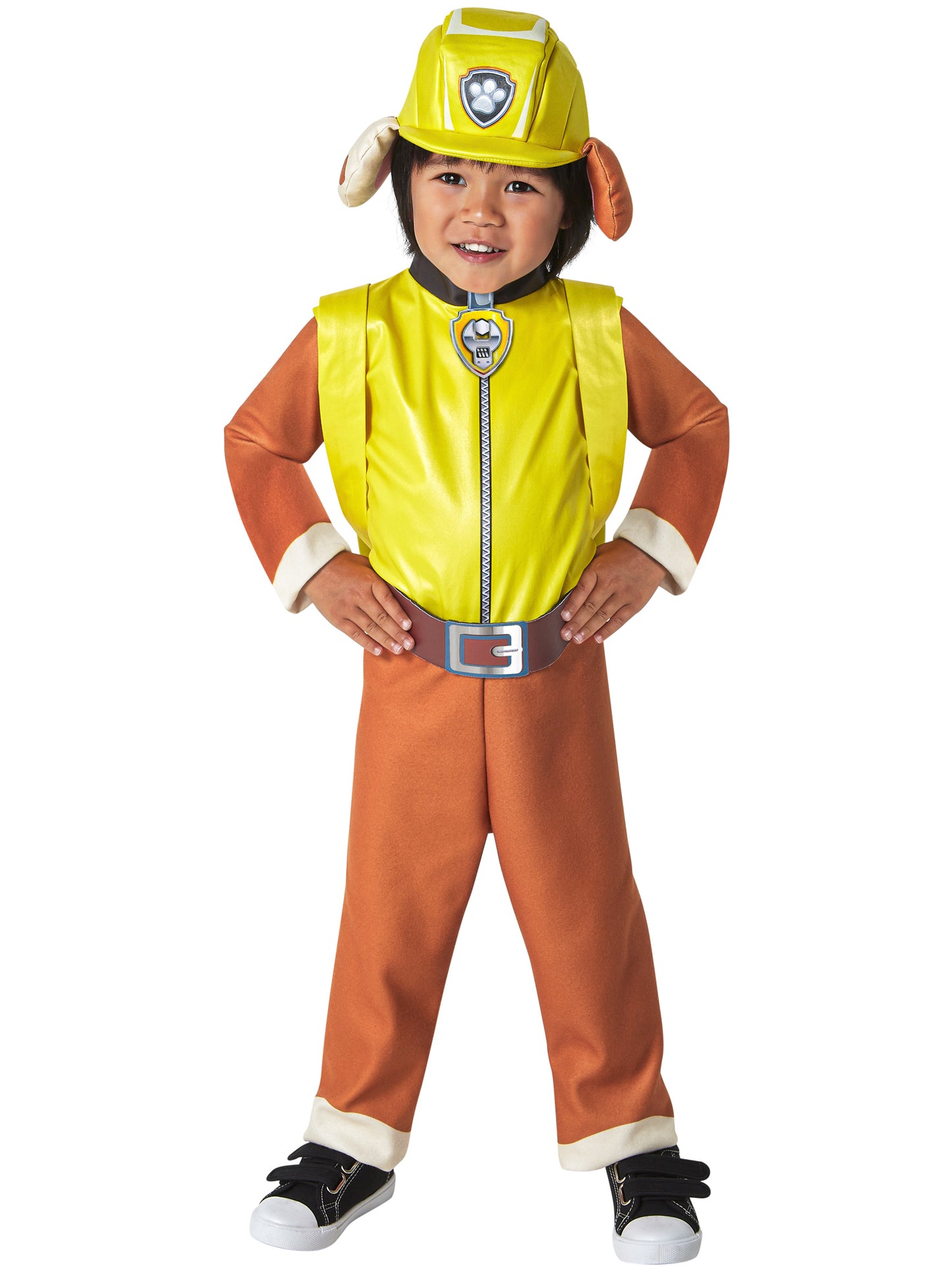 Rubies Paw Patrol Rubble Kinderkostüm mit Overall, Headpiece und Pup-Pack
