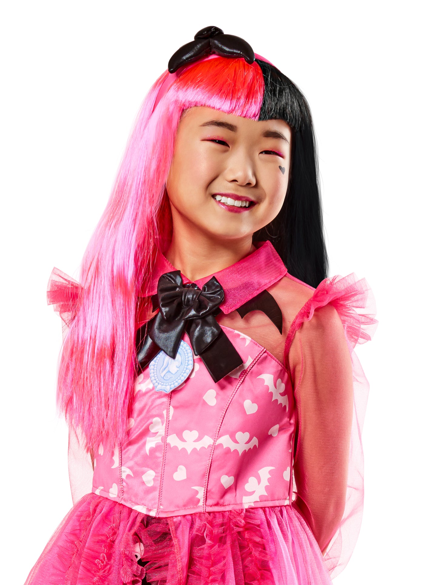 Rubies Draculaura Perücke für Mädchen im Monster-High-Stil – Produktansicht