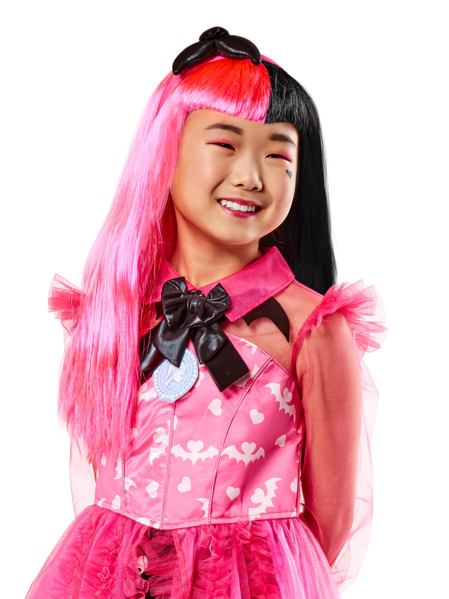 Rubies Draculaura Perücke für Mädchen im Monster-High-Stil – Produktansicht