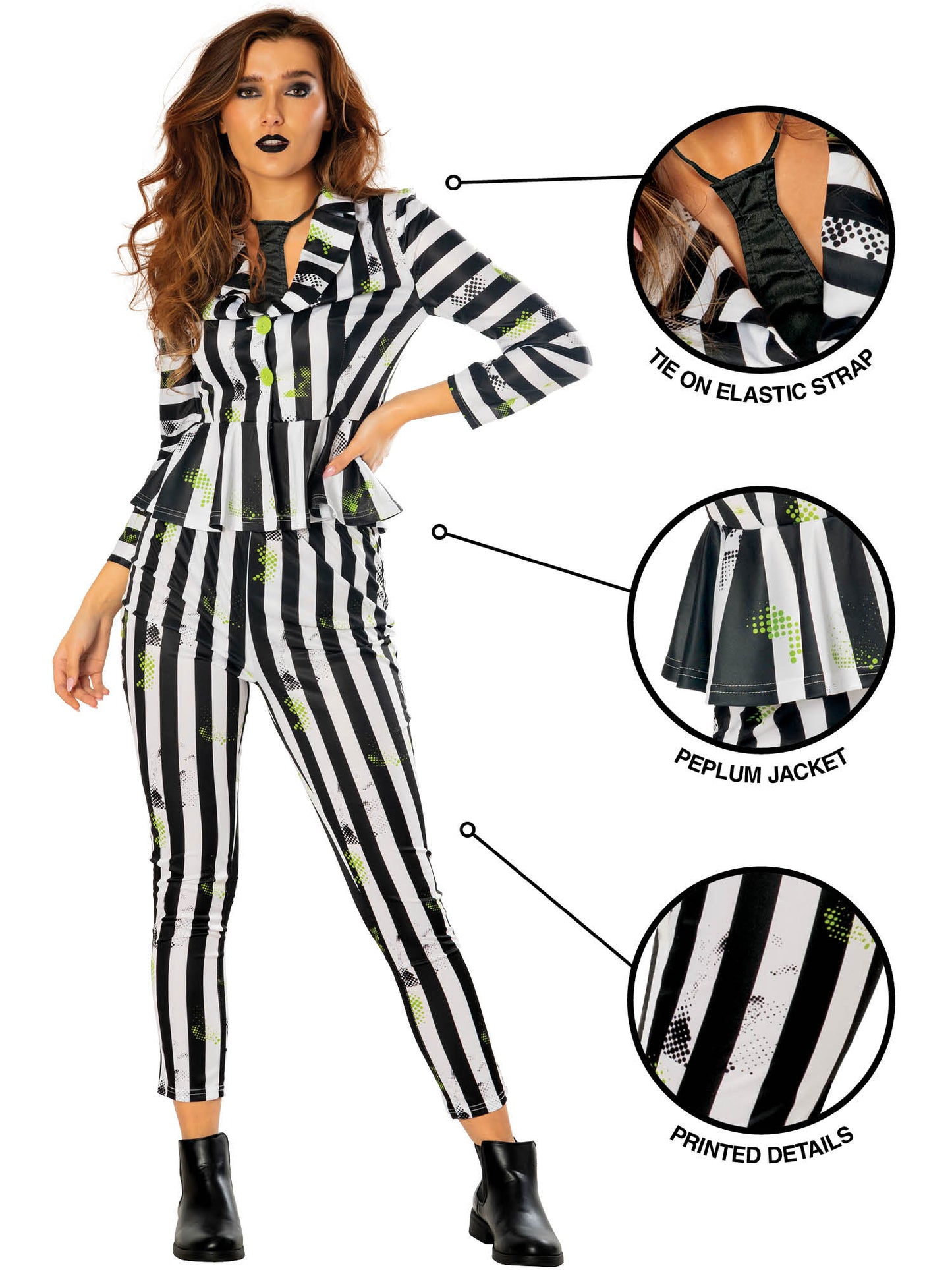 Rubies Beetlejuice Kostüm für Erwachsene für Damen