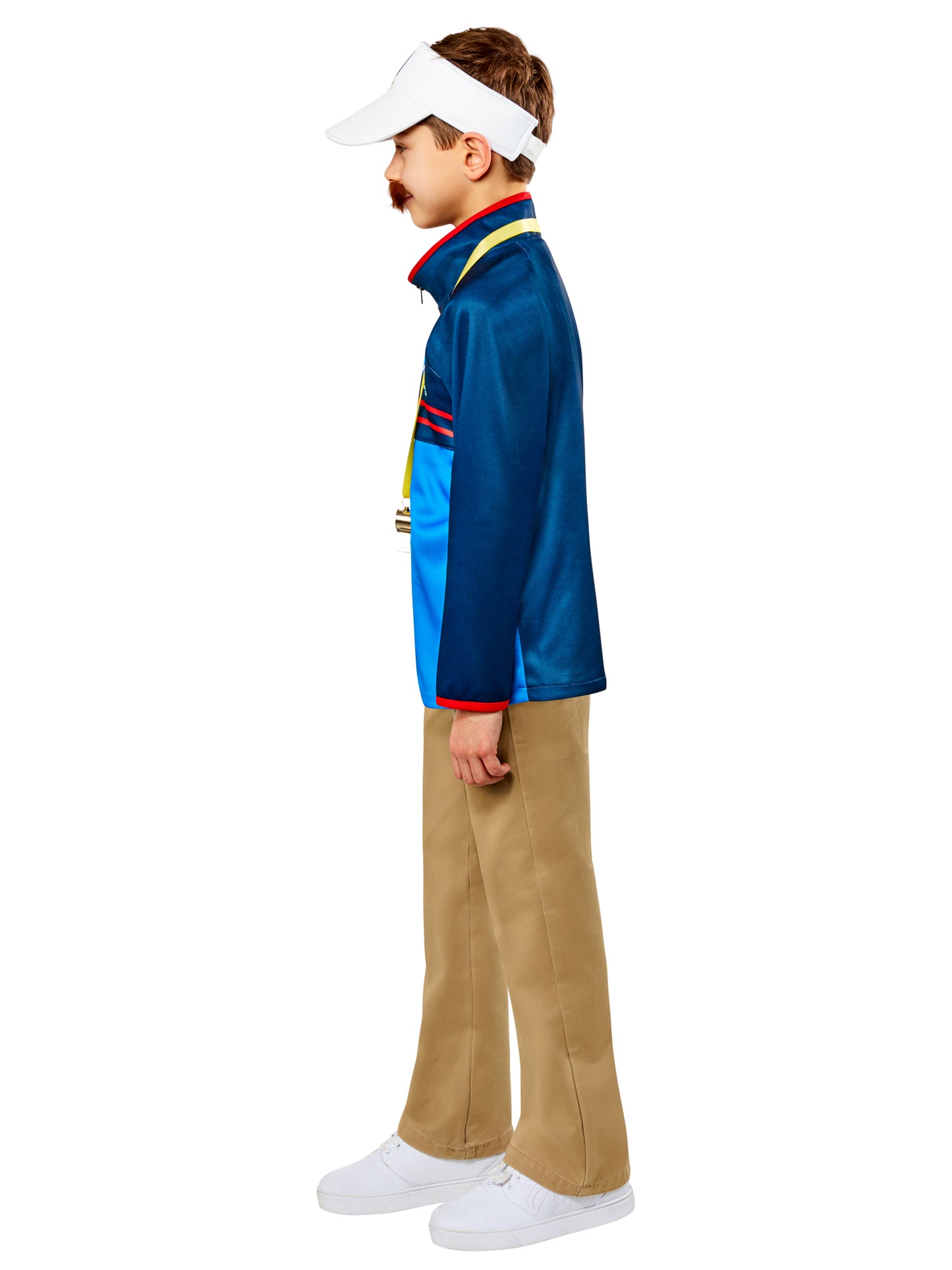 Rubies Ted Lasso Kinderkostüm für Jungen mit Jacke und Zubehör – Seitenansicht