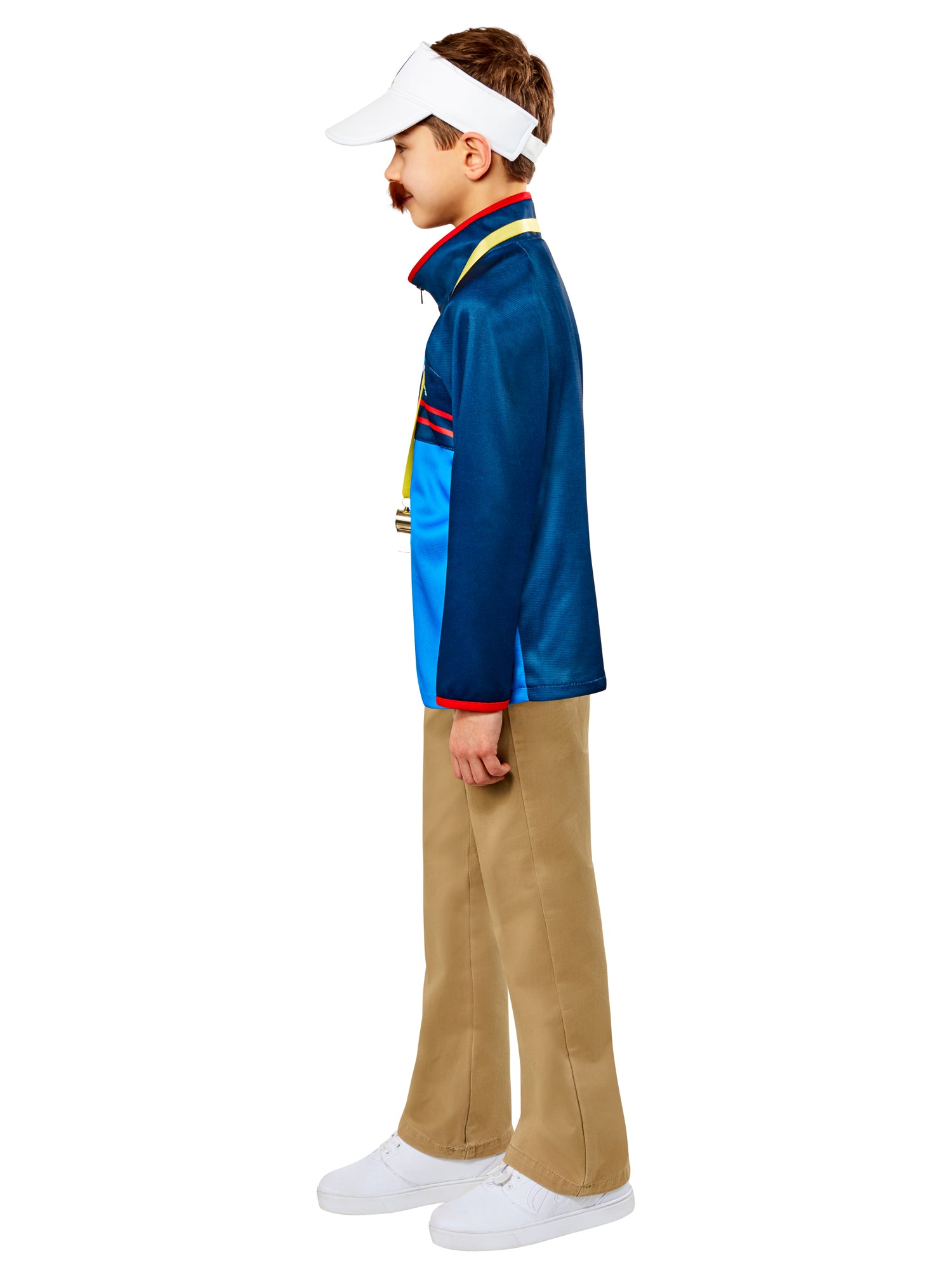 Rubies Ted Lasso Kinderkostüm für Jungen mit Jacke und Zubehör – Seitenansicht
