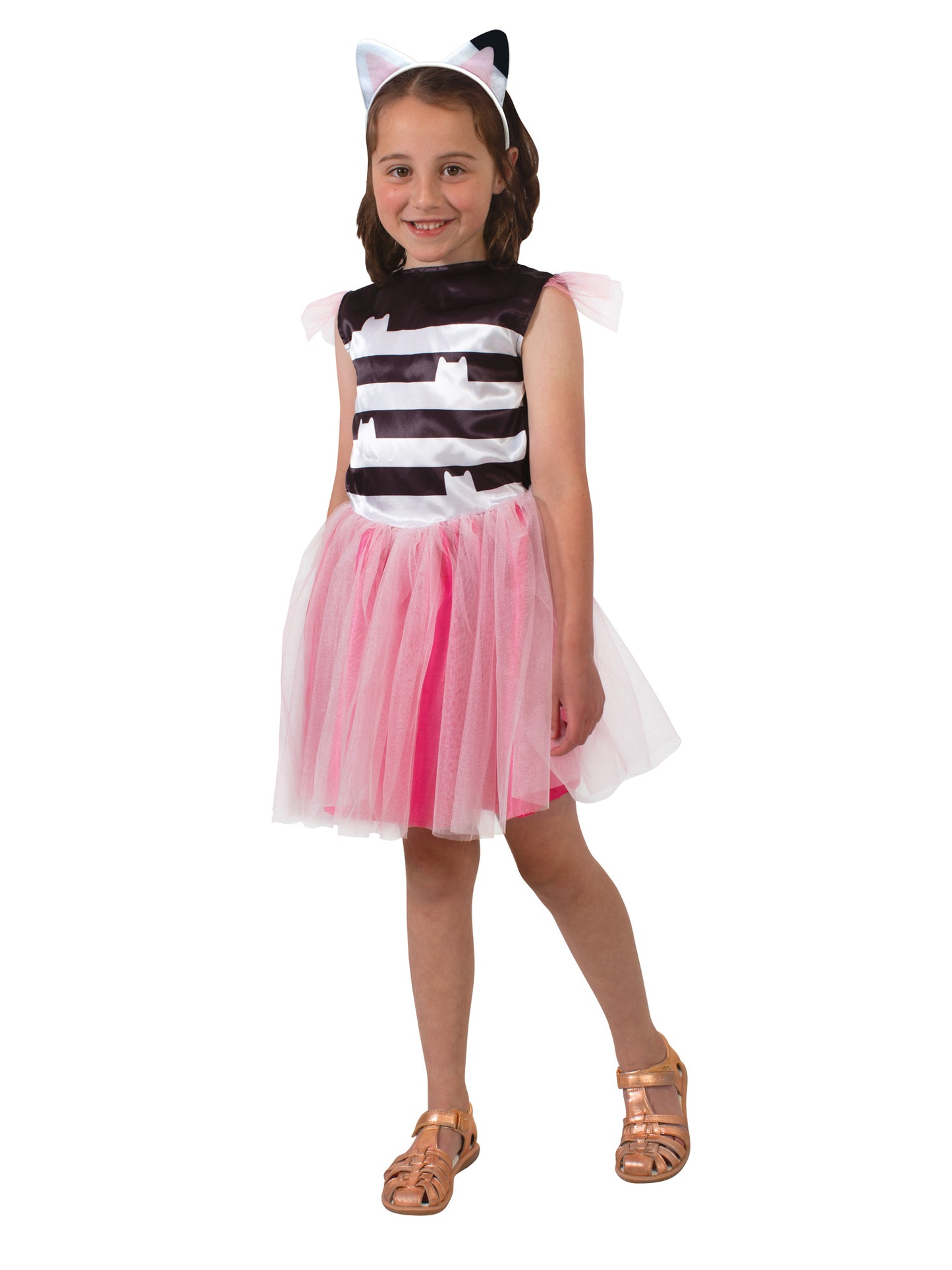 Rubies Gabby Kinderkostüm mit Tutu-Kleid und Haarreif – Gabby's Dollhouse – Seitenansicht