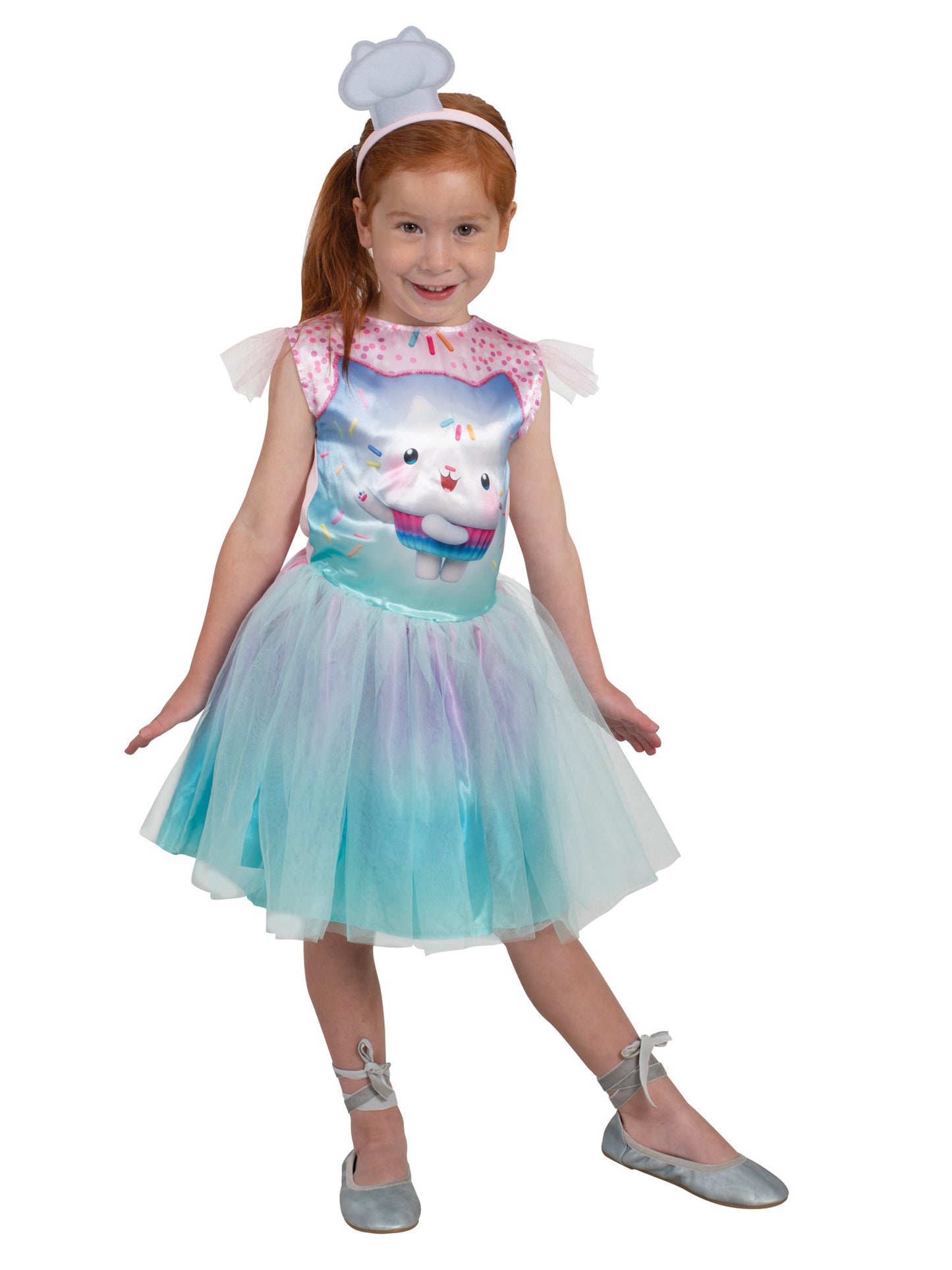 Rubies Cakey Cat Tutu-Kleid Kinderkostüm für Mädchen – Gabby's Dollhouse – Seitenansicht