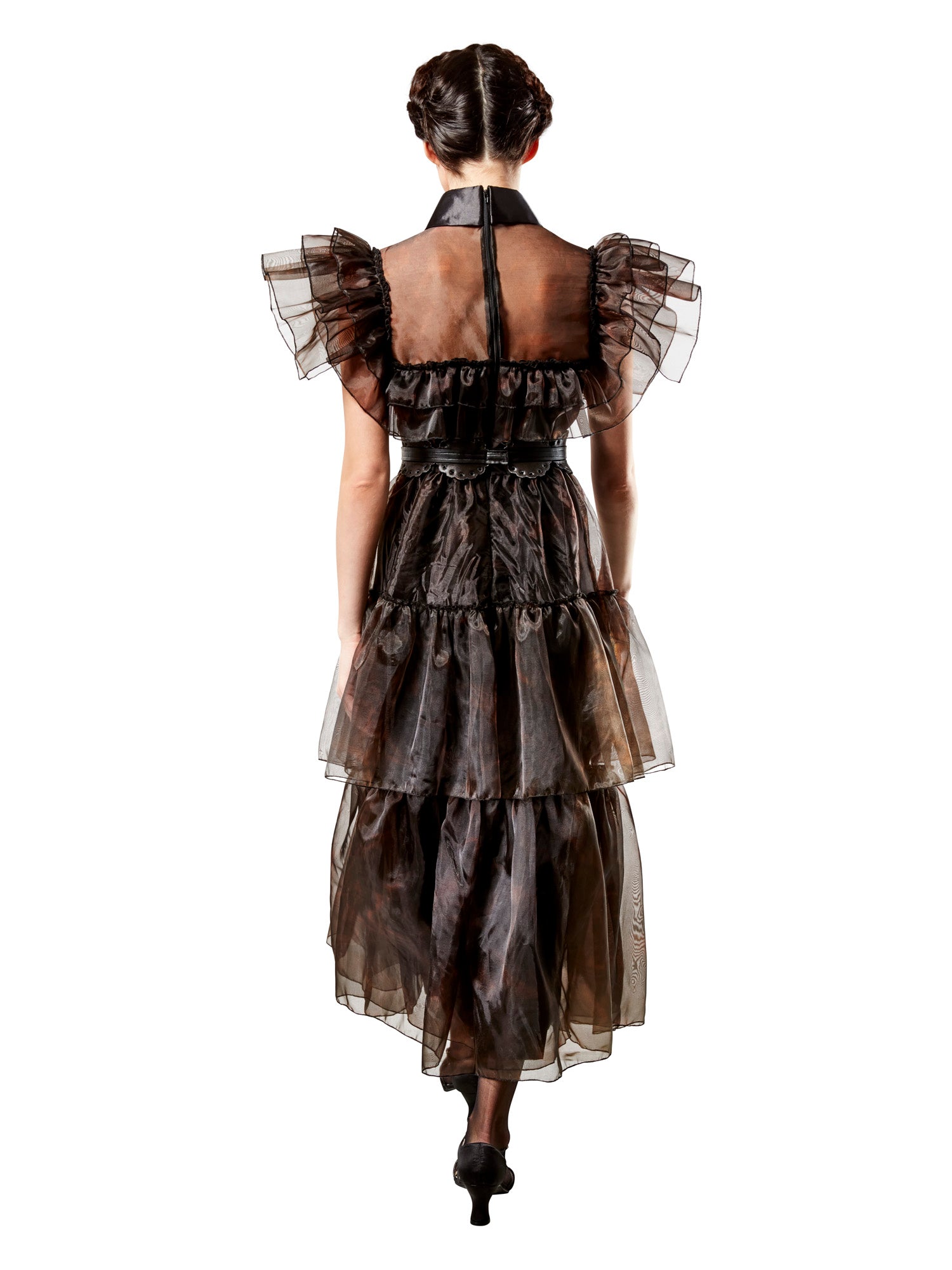 Rubies Wednesday Addams Rave'N Kleid Kostüm für Damen – Detailansicht