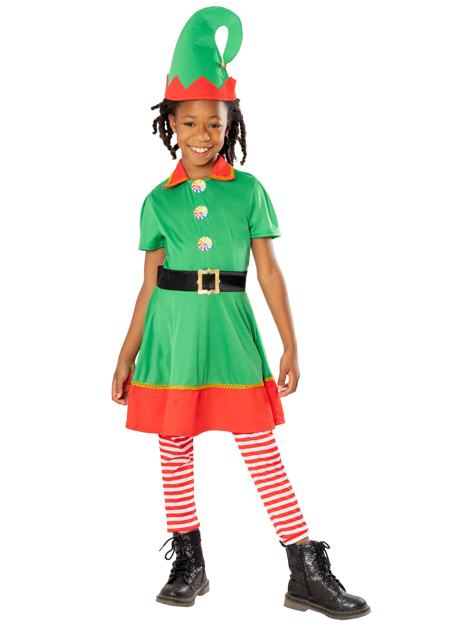 Rubies Elf-Kinderkostüm für Mädchen mit Kleid und Hut – Produktansicht