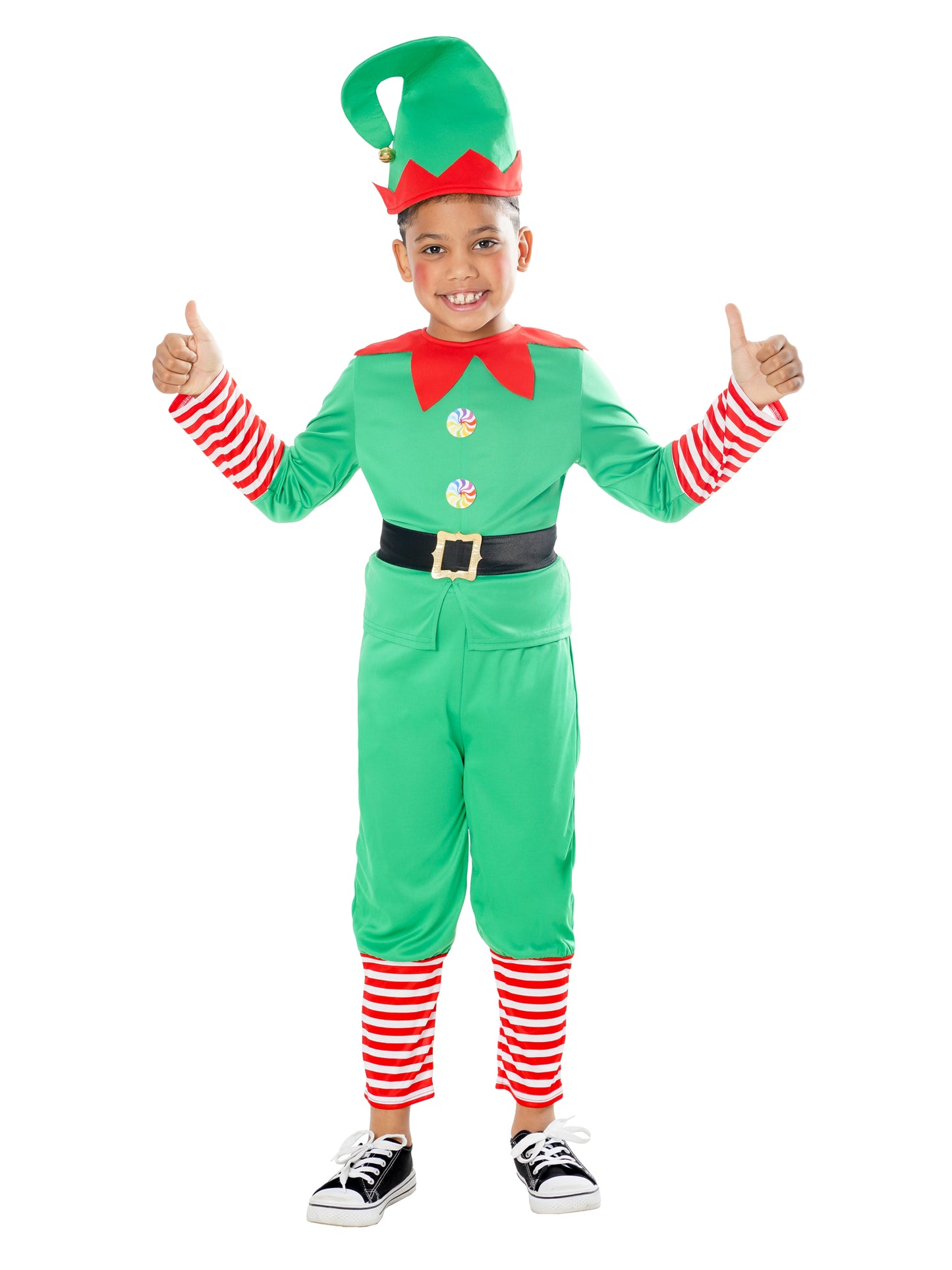 Rubies Elf Kinderkostüm für Jungen mit Top, Hose und Hut – Produktansicht