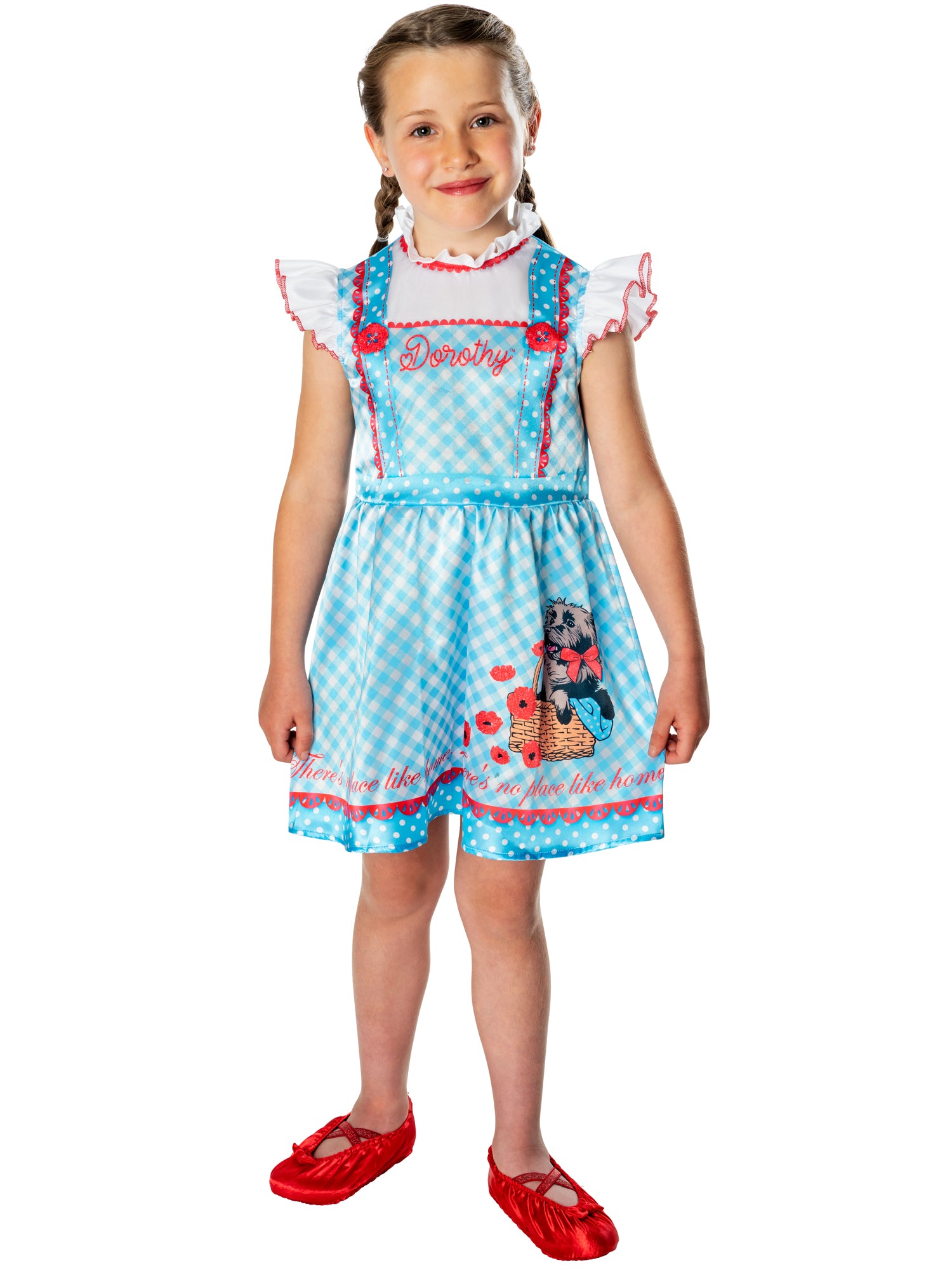 Rubies Dorothy Kinderkostüm für Mädchen mit Kleid und Schuhüberziehern – Produktansicht