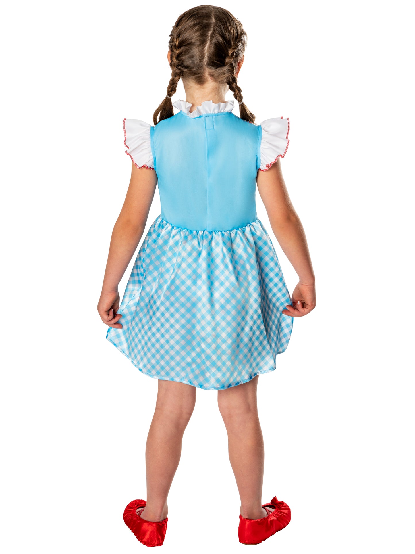 Rubies Dorothy Kinderkostüm für Mädchen mit Kleid und Schuhüberziehern – Detailansicht