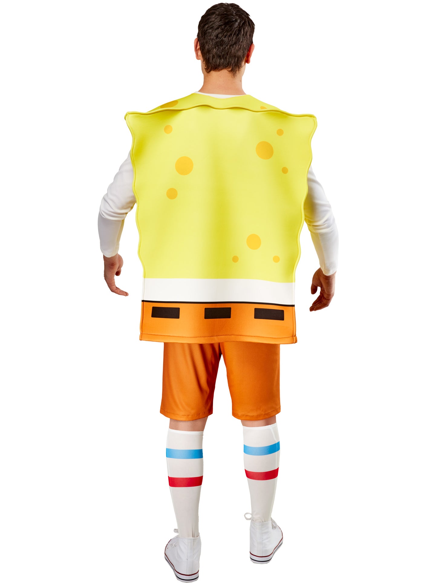 Rubies SpongeBob Kostüm für Erwachsene mit Tunika Shorts und Socken – Detailansicht