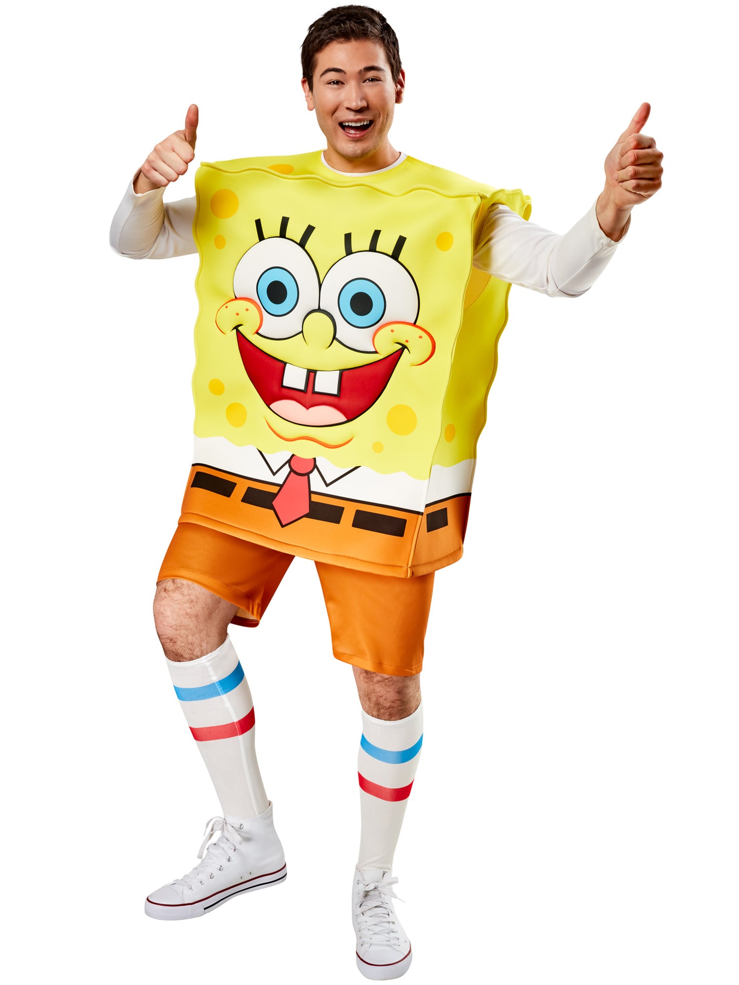 Rubies SpongeBob Kostüm für Erwachsene mit Tunika Shorts und Socken – Verpackung