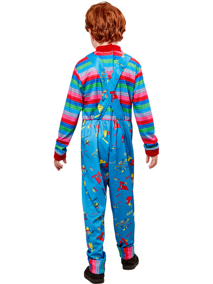 Rubies Chucky Kinderkostüm mit Overall und Maske – Detailansicht