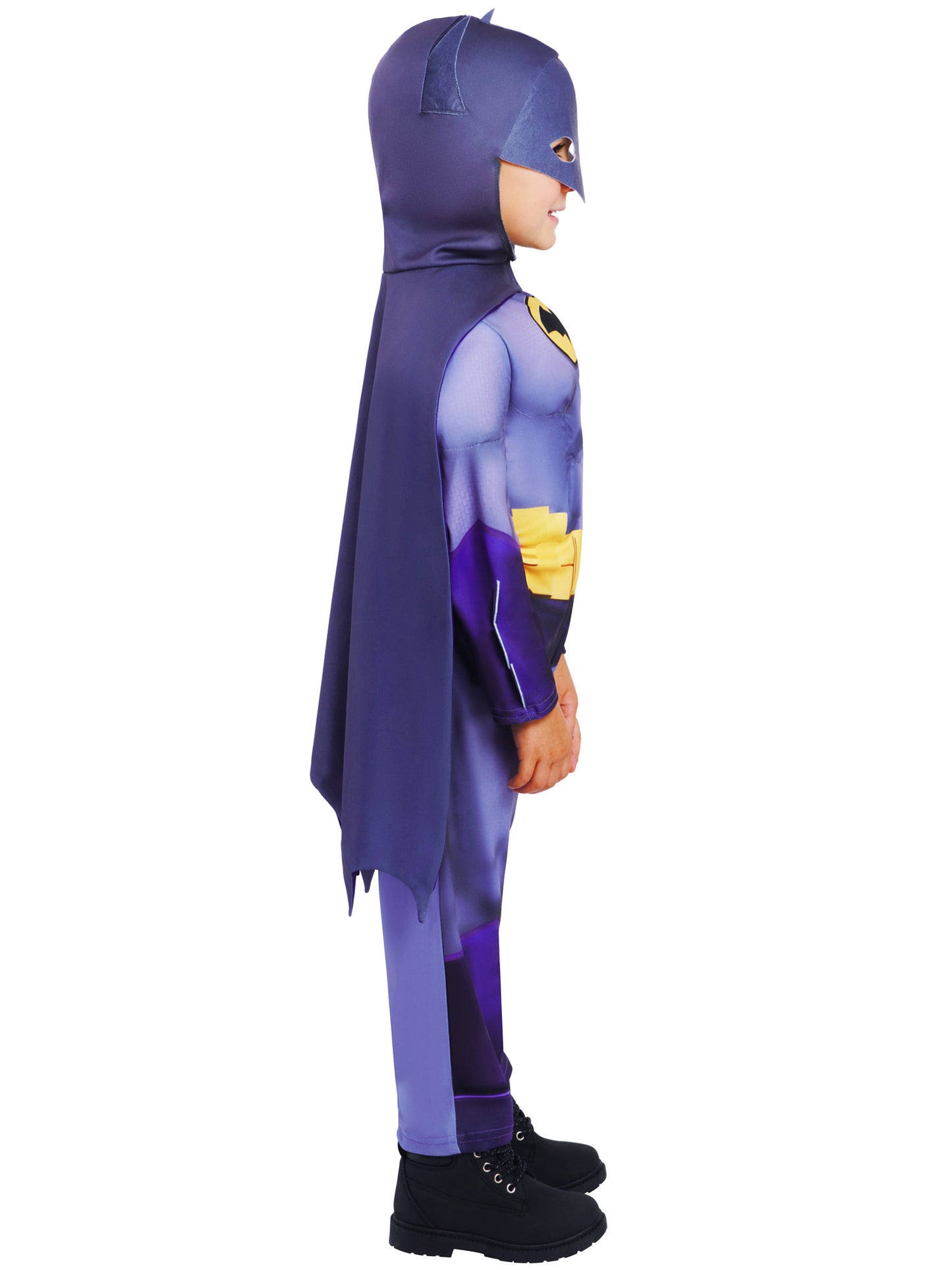 Rubies Batwheels Batman Kinderkostüm mit Overall, Umhang und Maske – Seitenansicht